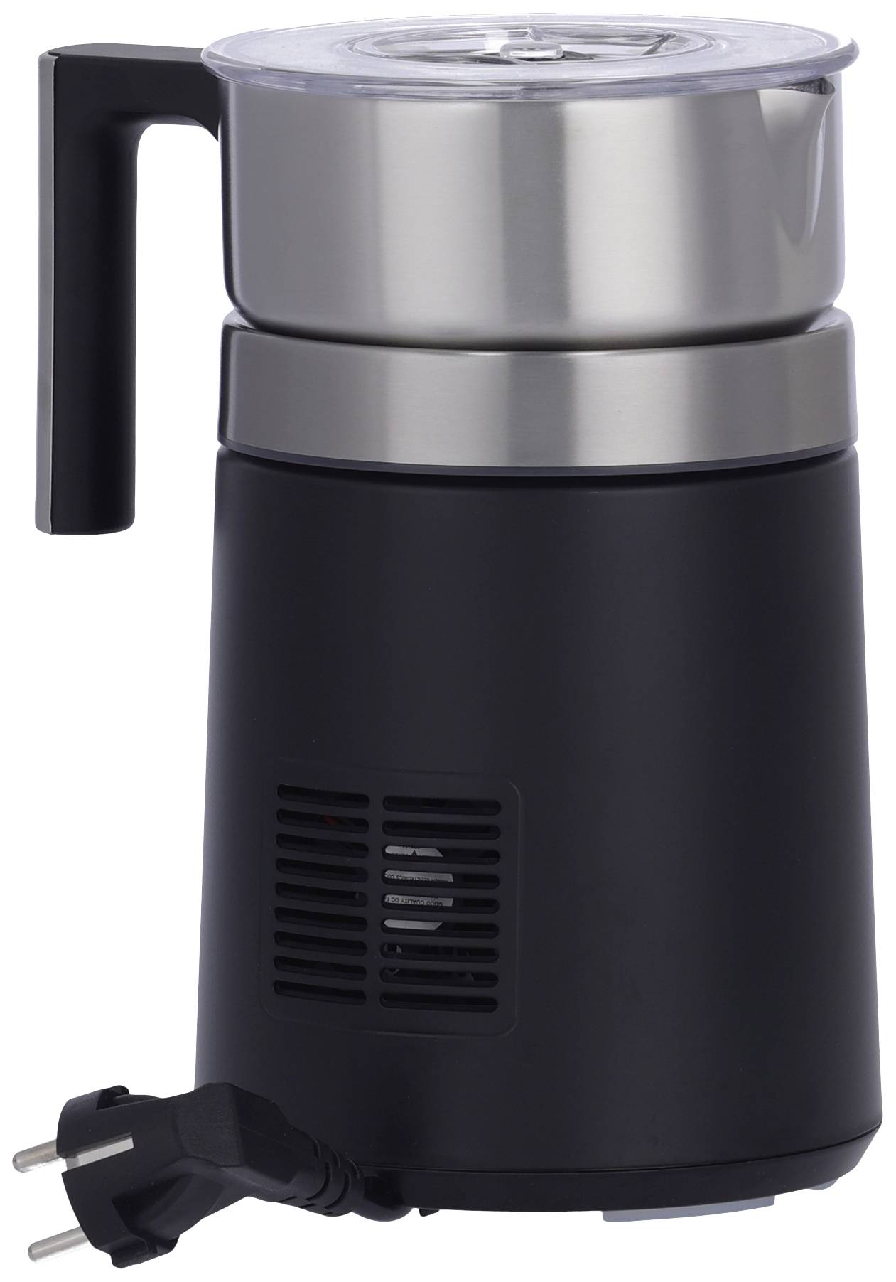 Severin SM 3585 SM 3585 Milchaufschäumer Edelstahl (gebürstet), Schwarz (matt) 500W