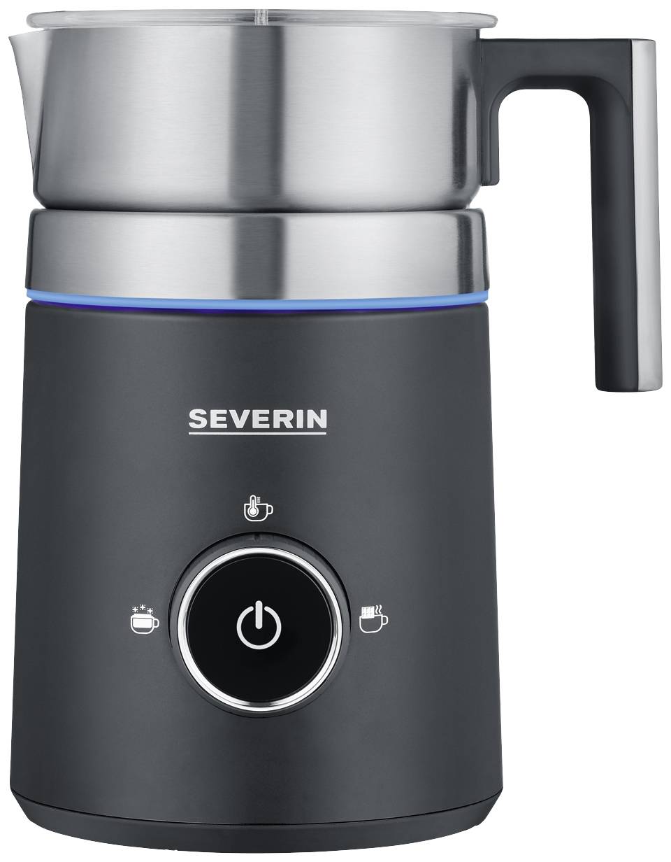 Severin SM 3585 SM 3585 Milchaufschäumer Edelstahl (gebürstet), Schwarz (matt) 500W
