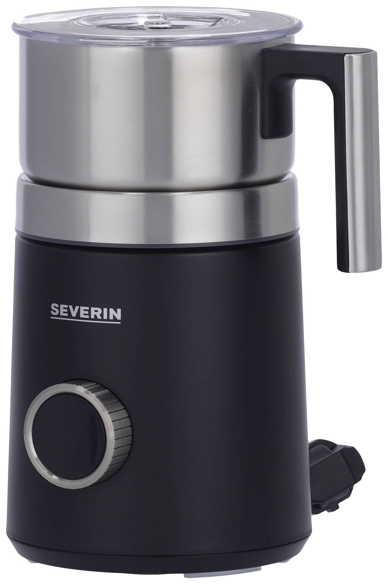 Severin SM 3587 SM 3587 Milchaufschäumer Edelstahl (gebürstet), Schwarz (matt) 500W