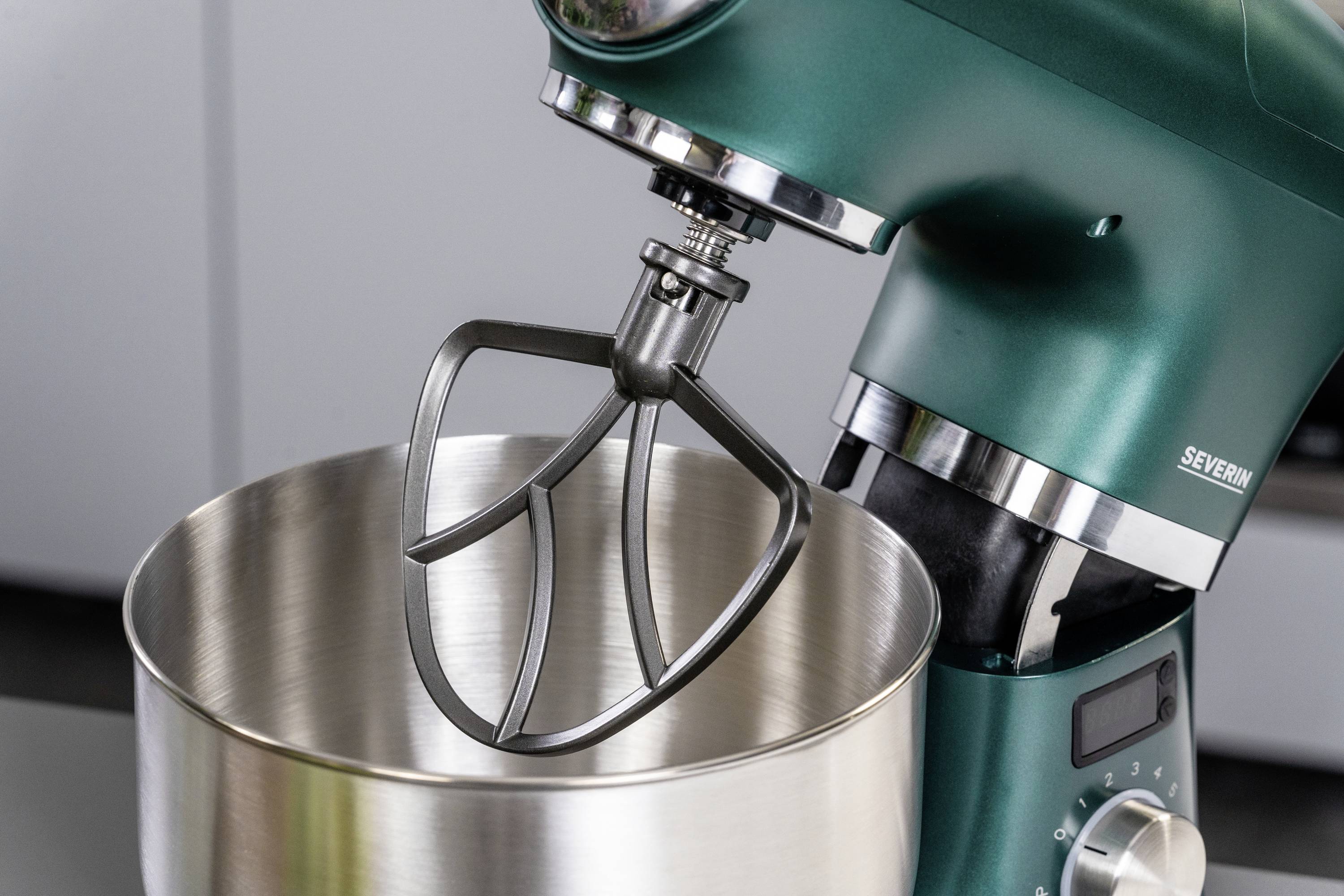 Severin KM 3896 Küchenmaschine 1000 W Edelstahl, Grün (matt), Schwarz