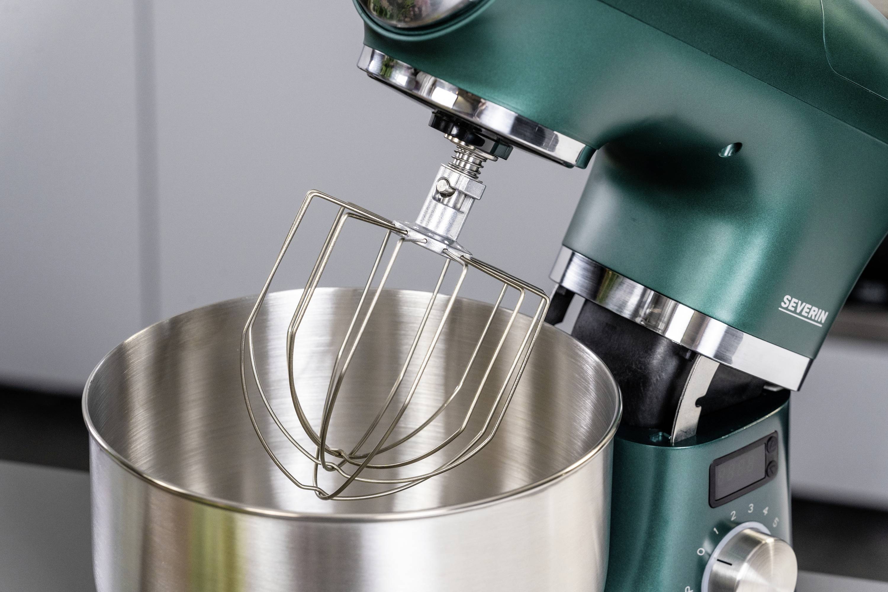 Severin KM 3896 Küchenmaschine 1000 W Edelstahl, Grün (matt), Schwarz