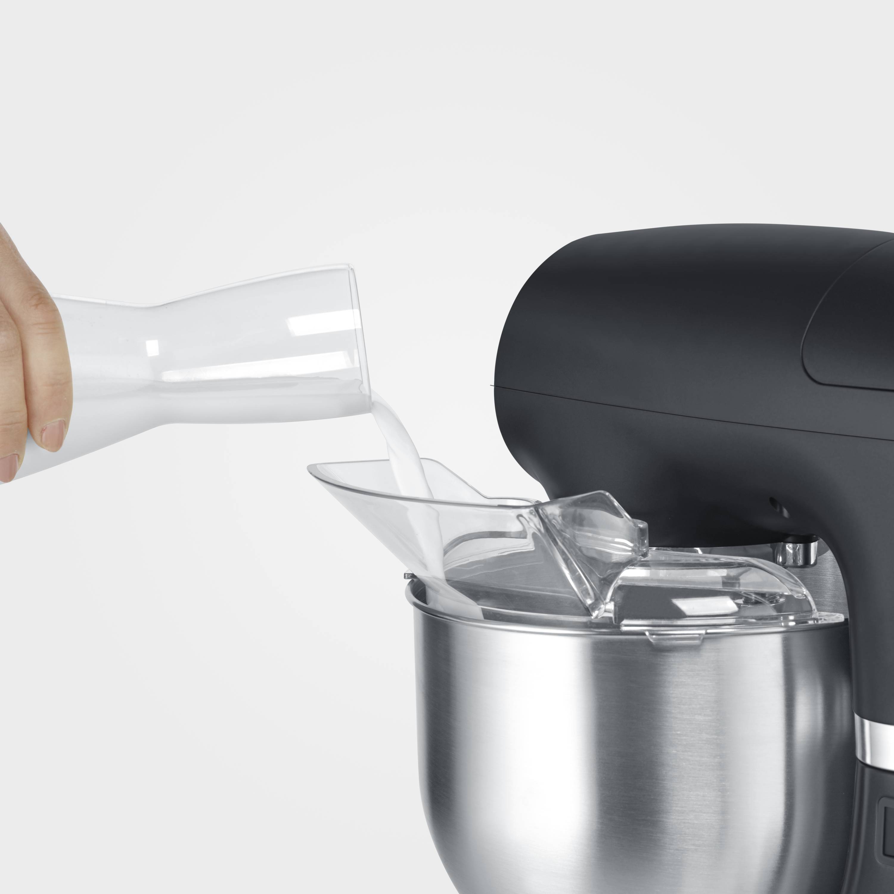 Severin KM 3897 Küchenmaschine 1000 W Edelstahl, Schwarz (matt)