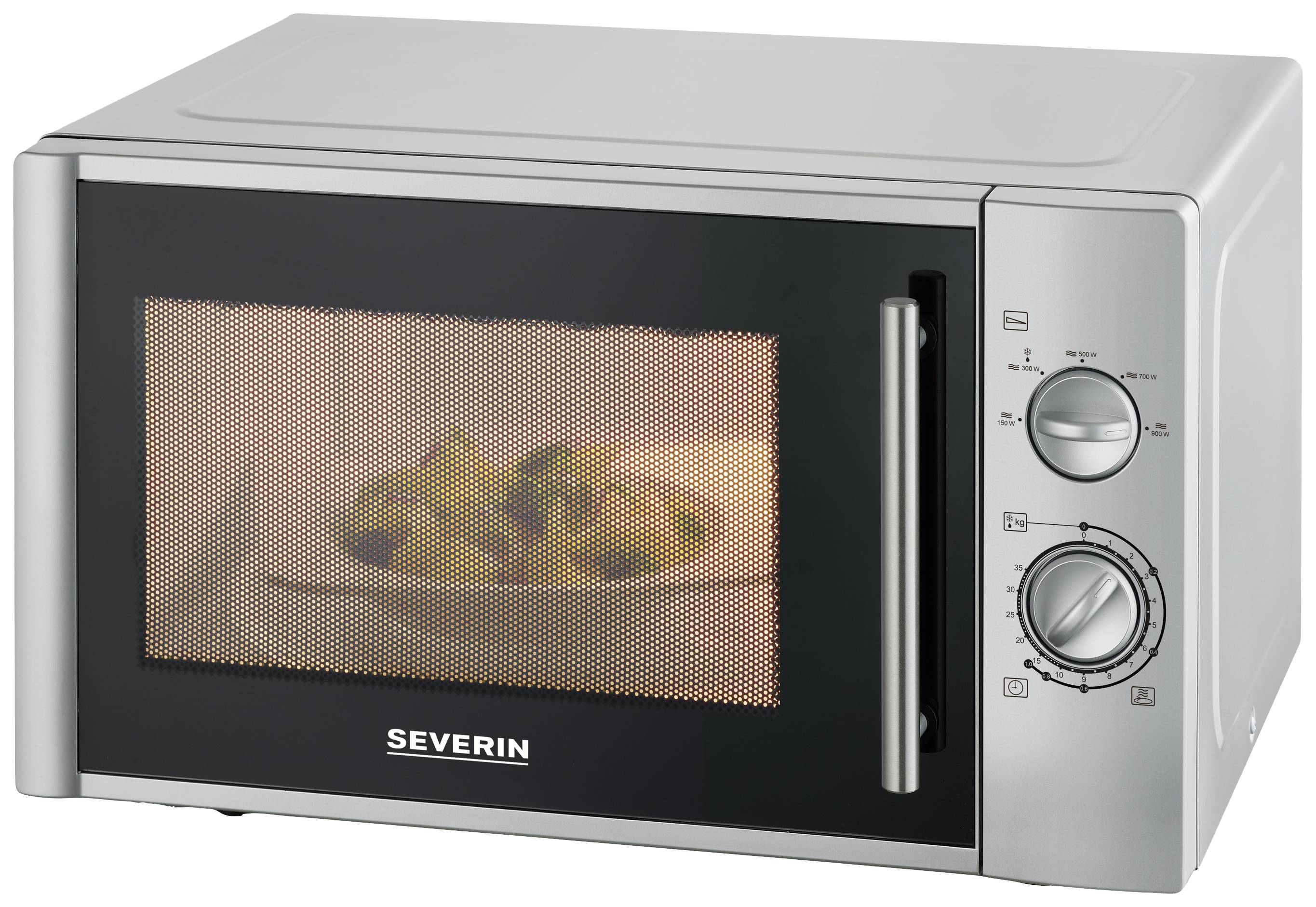 Severin MW 7772 Mikrowelle Silber 900 W Timerfunktion