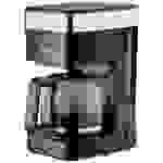 Severin KA 9263 Cafetière acier inoxydable (brossé), noir Nombre de tasse=10 verseuse en verre, avec fonction café filtre