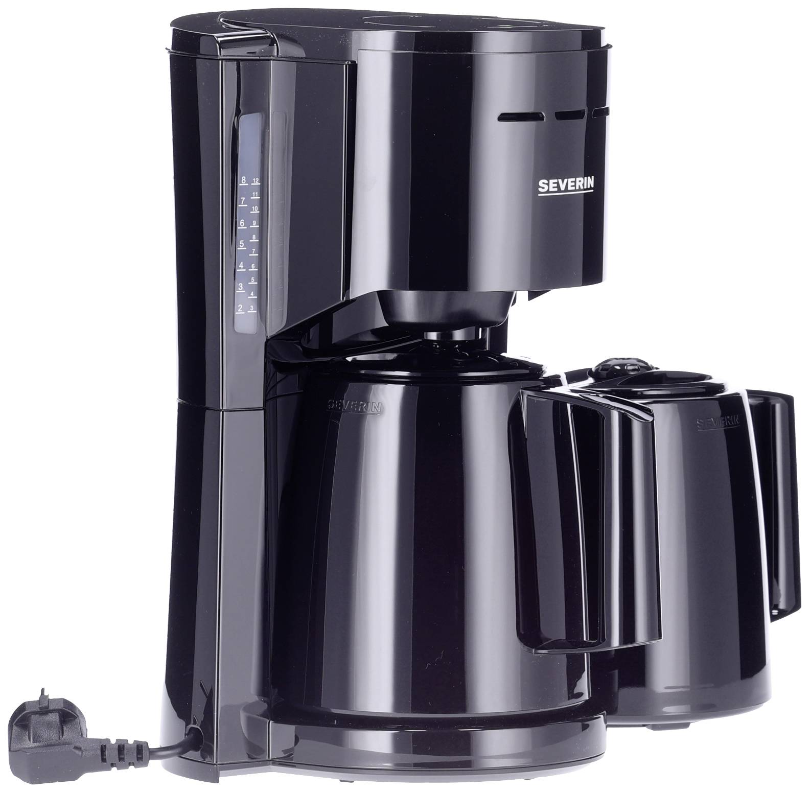 Severin KA 9307 Kaffeemaschine Schwarz Fassungsvermögen Tassen=8 Isolierkanne