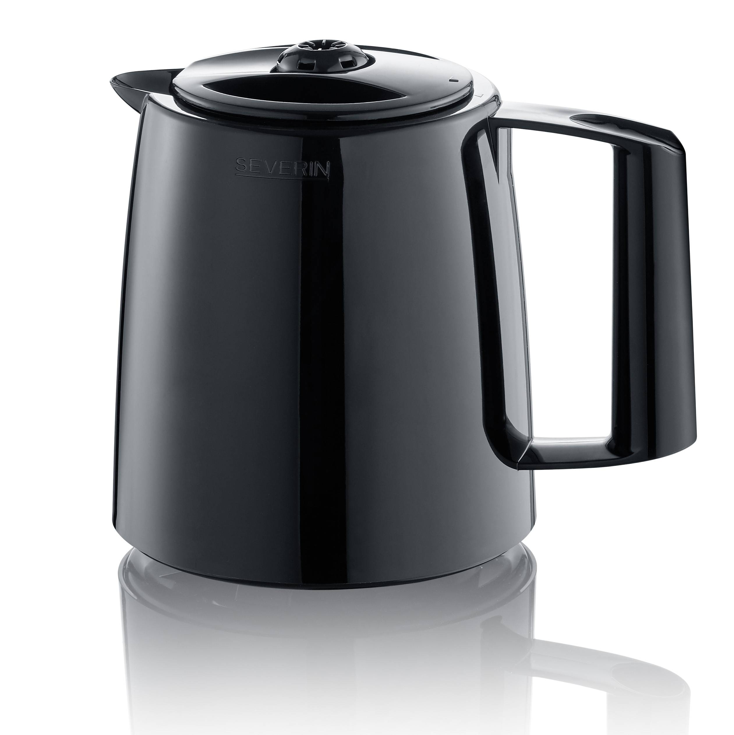Severin KA 9308 Kaffeemaschine Edelstahl (gebürstet), Schwarz Fassungsvermögen Tassen=8 Isolierkanne