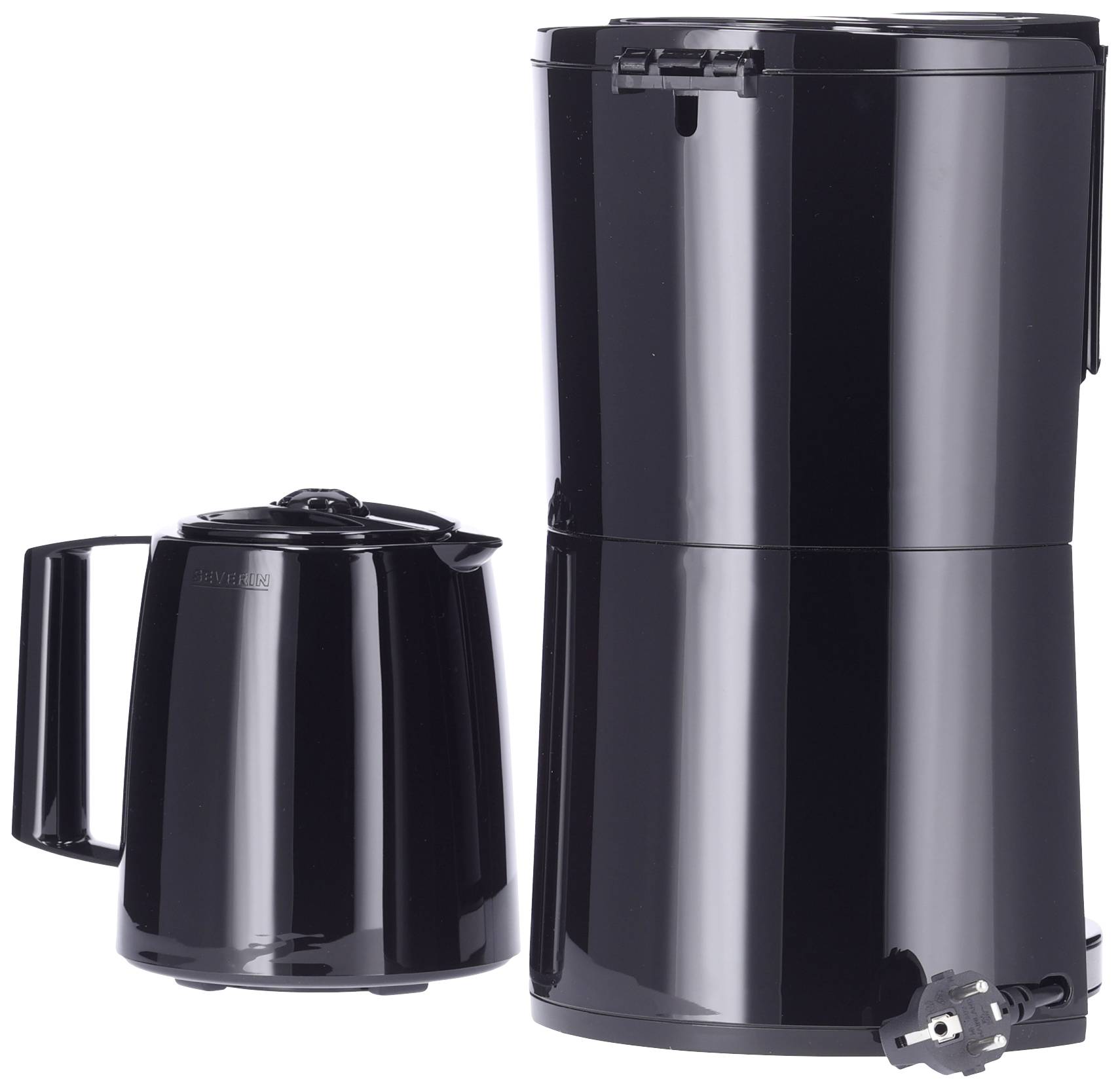 Severin KA 9308 Kaffeemaschine Edelstahl (gebürstet), Schwarz Fassungsvermögen Tassen=8 Isolierkanne