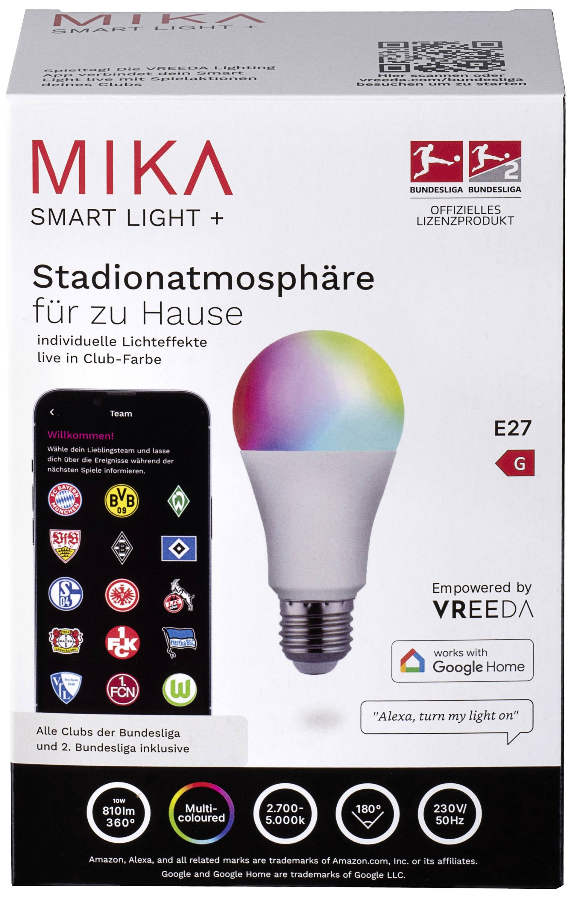 Just Light LED-Leuchtmittel EEK: G (A - G) E27 10W RGB, Warmweiß bis Neutralweiß