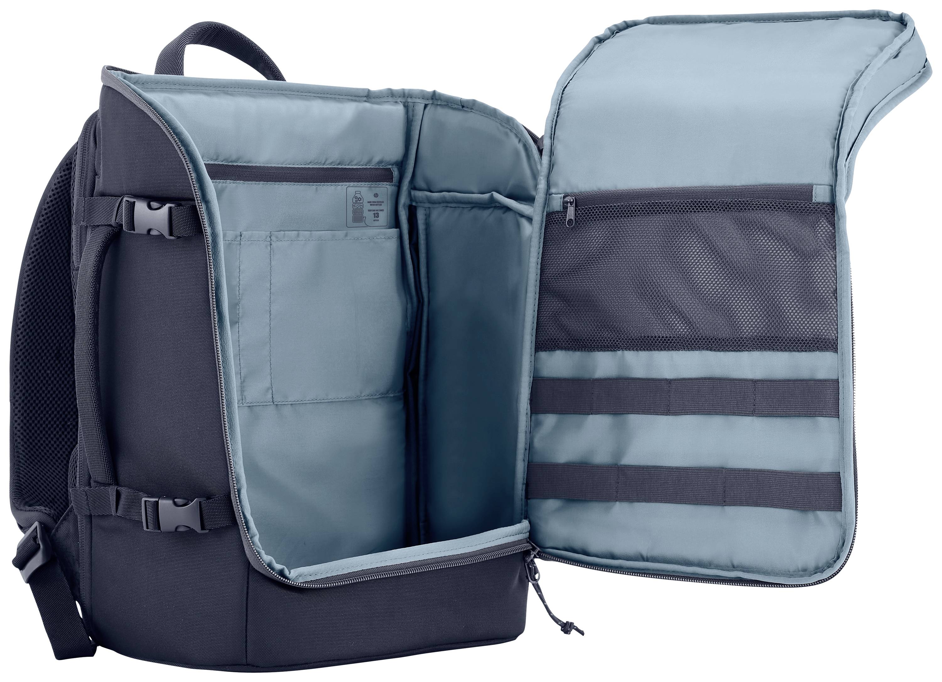 HP Notebook Rucksack Travel Passend für maximal: 39,6 cm (15,6") Blau, Grau