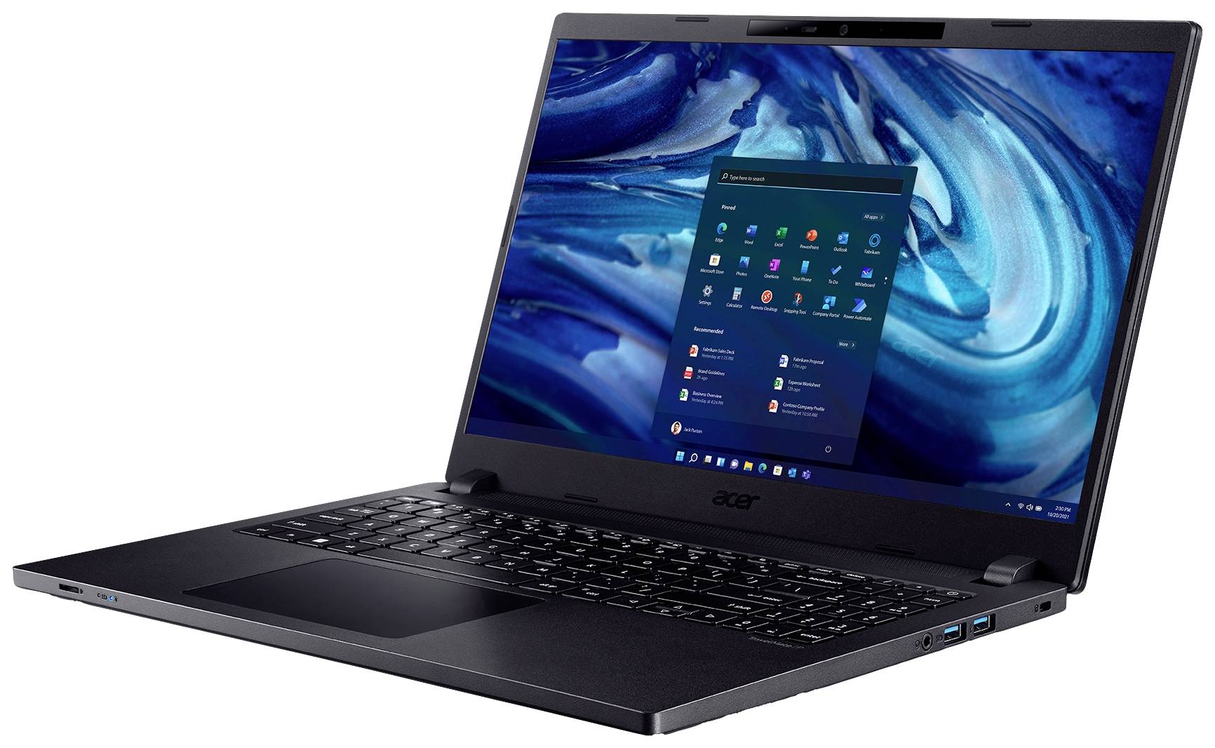 Acer Notebook TravelMate P2 TMP215-54 39.6 cm (15.6 Zoll) Full HD Intel® Core™ i5 i5-1235U 16 GB RAM 512 GB SSD Deutsch, QWERTZ Schwarz NX