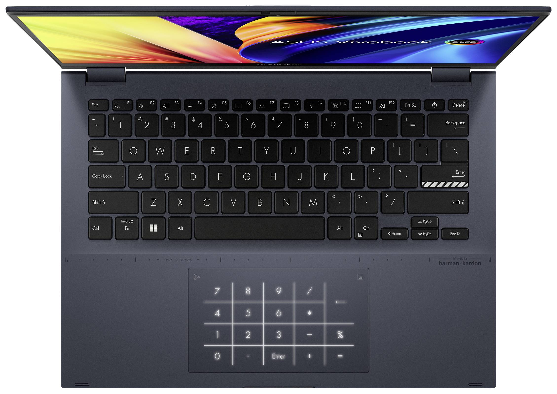 Asus 2-in-1 Notebook / Tablet VivoBook S14 Flip OLED TP3402ZA-KN266X 35.6 cm (14 Zoll) WQXGA+ Intel® Core™ i5 i5-12500H 16 GB RAM 512 GB SSD Deut