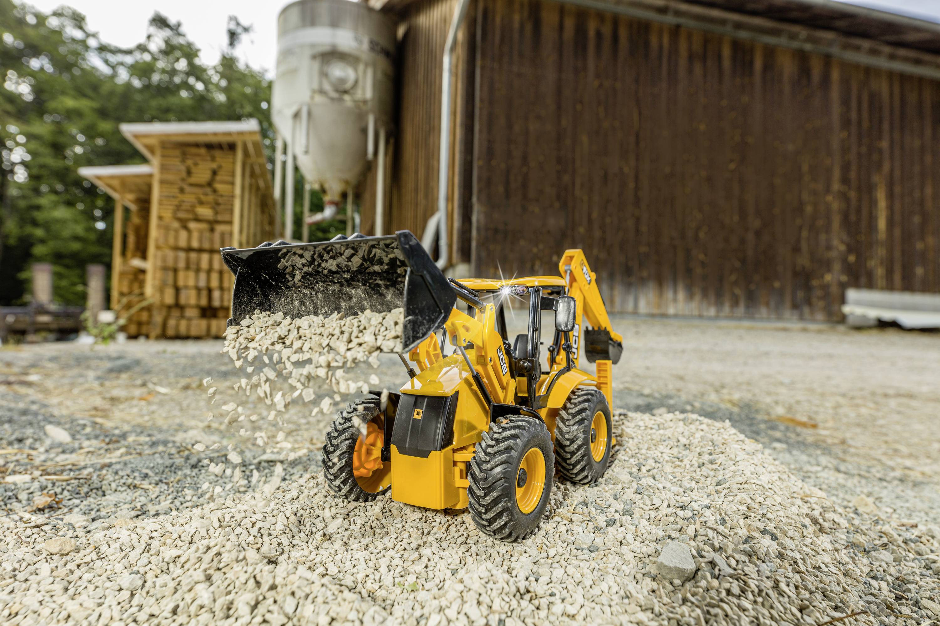 Carson Modellsport 907668 1:20 Baggerlader JCB 2.4G 100% RTR 1:20 Elektro RC Einsteiger Funktionsmo