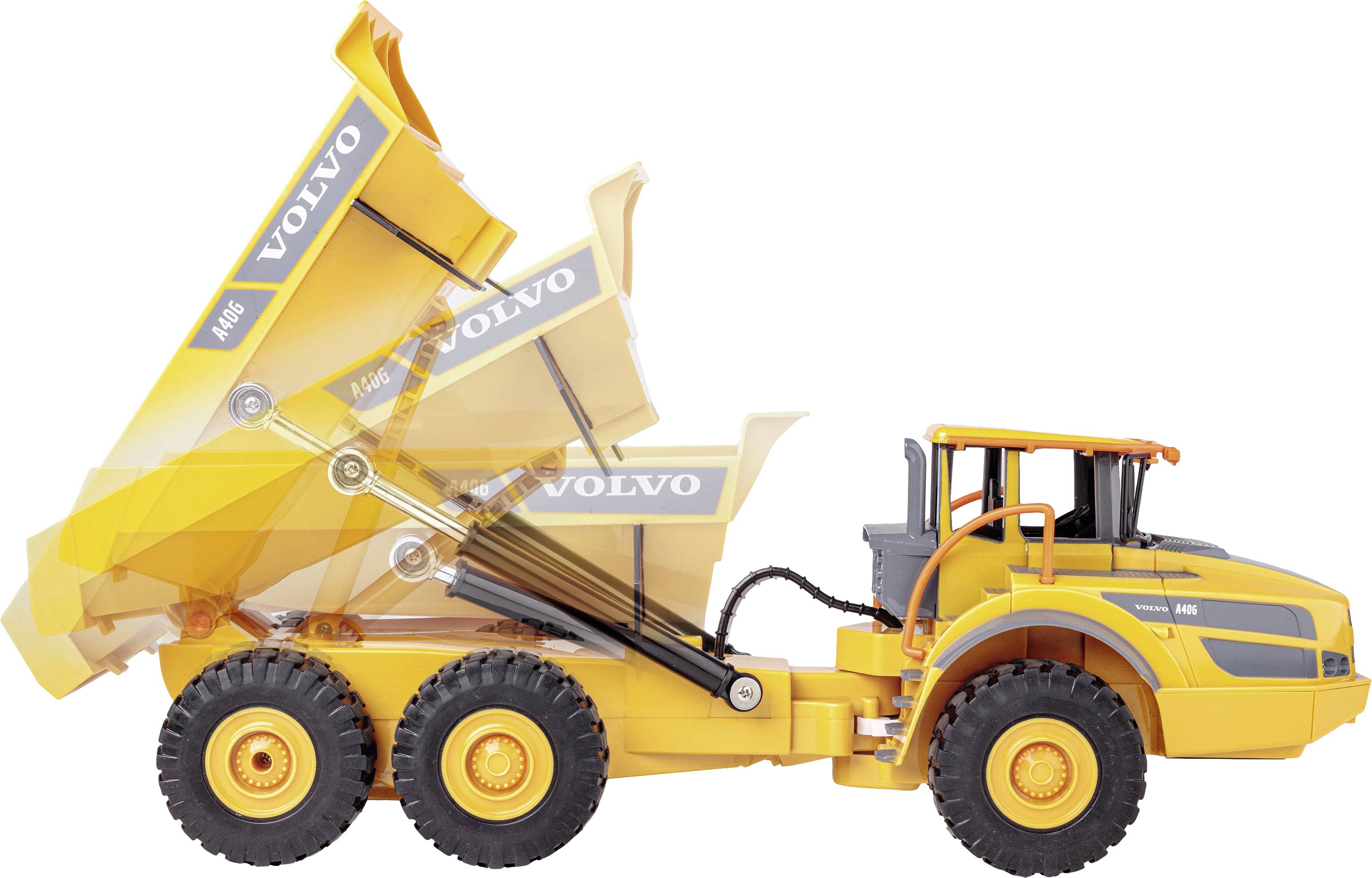 Carson Modellsport 907669 1:20 Muldenkipper Volvo A40G 100% RTR 1:20 Elektro RC Einsteiger Funktionsmodell 100% RtR