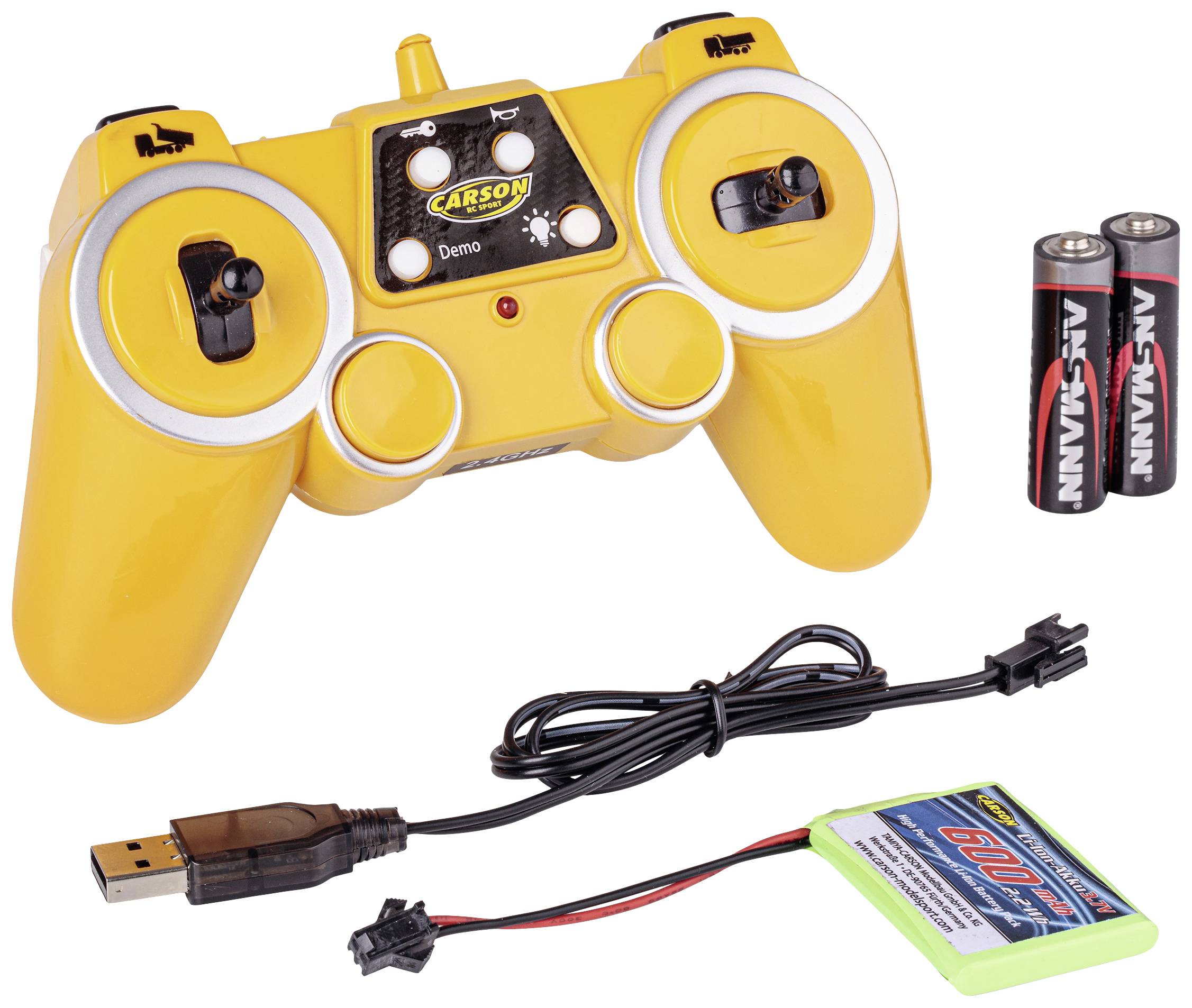 Carson Modellsport 907669 1:20 Muldenkipper Volvo A40G 100% RTR 1:20 Elektro RC Einsteiger Funktionsmodell 100% RtR