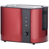 Severin AT 2217 Toaster kabelgebunden, mit Brötchenaufsatz Rot (metallic), Schwarz Severin AT 2217 Toaster kabelgebunden, mit Brötchenaufsatz Rot (metallic), Schwarz