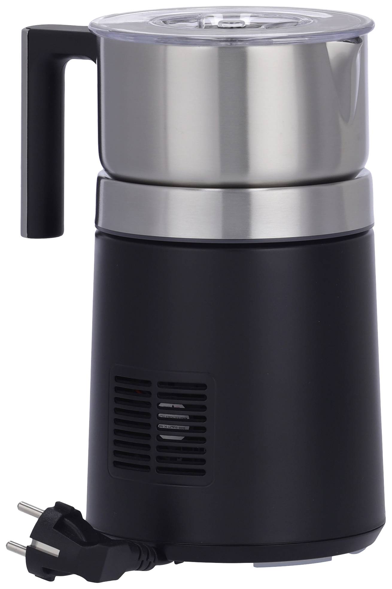 Severin SM 3586 SM 3586 Milchaufschäumer Edelstahl (gebürstet), Schwarz (matt) 500 W