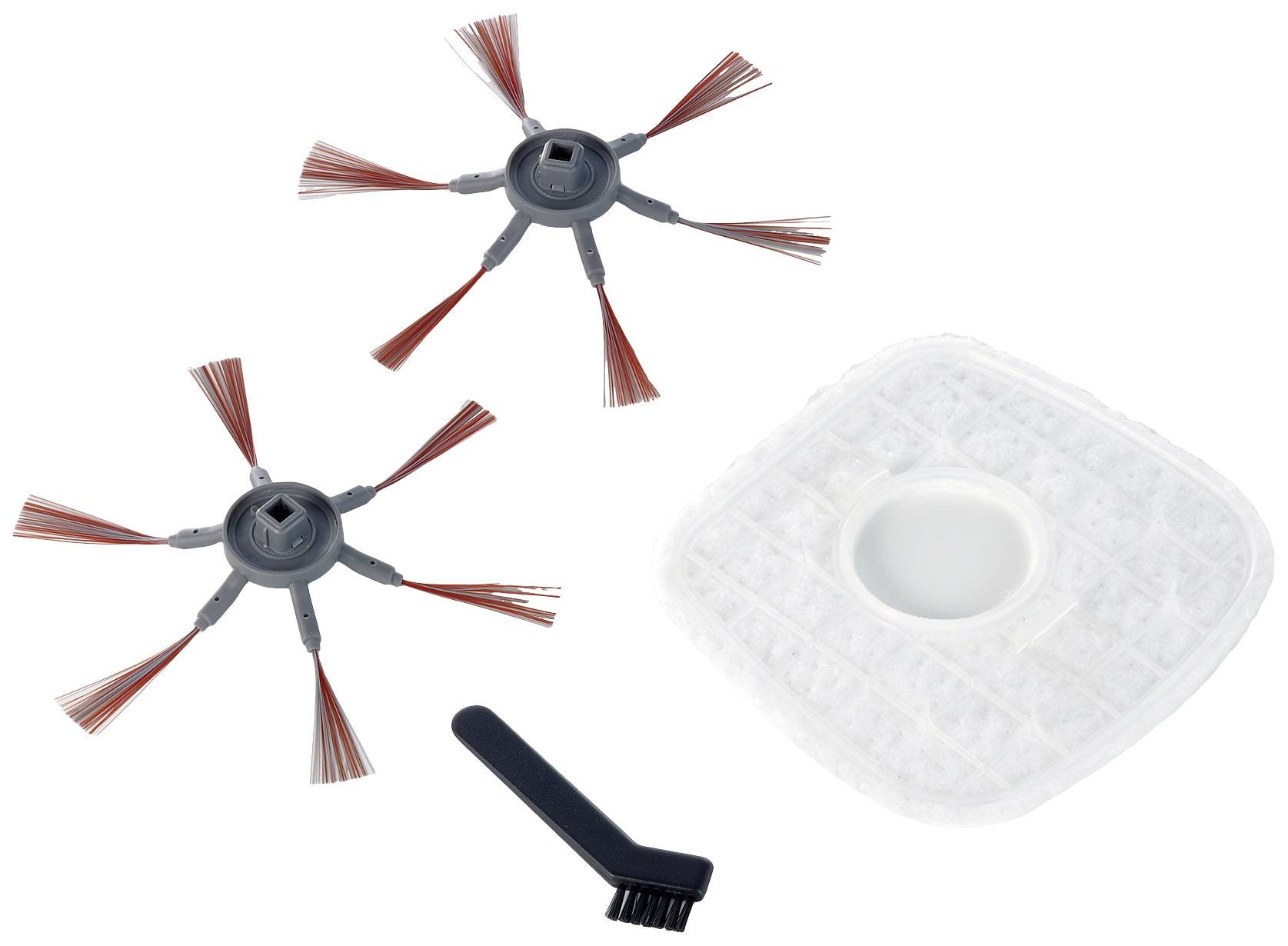 Severin RB 7025 Saugroboter Platin-Grau, Granat Rot, Schwarz inkl. Akku