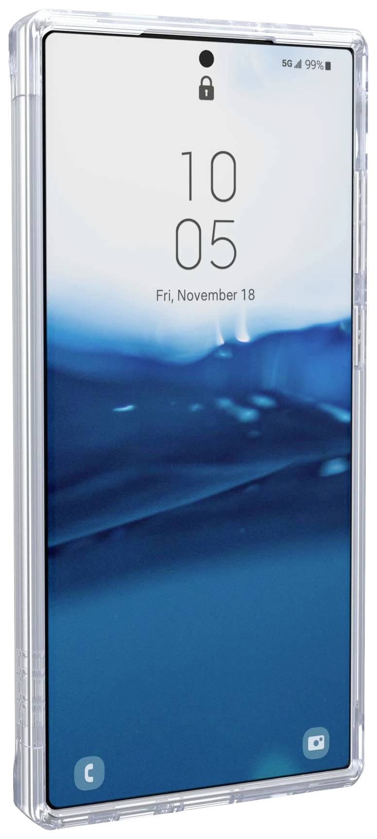 Urban Armor Gear Plyo Outdoorcase Samsung Galaxy S23 Ultra Transparent Induktives Laden, Stoßfest 214139114343