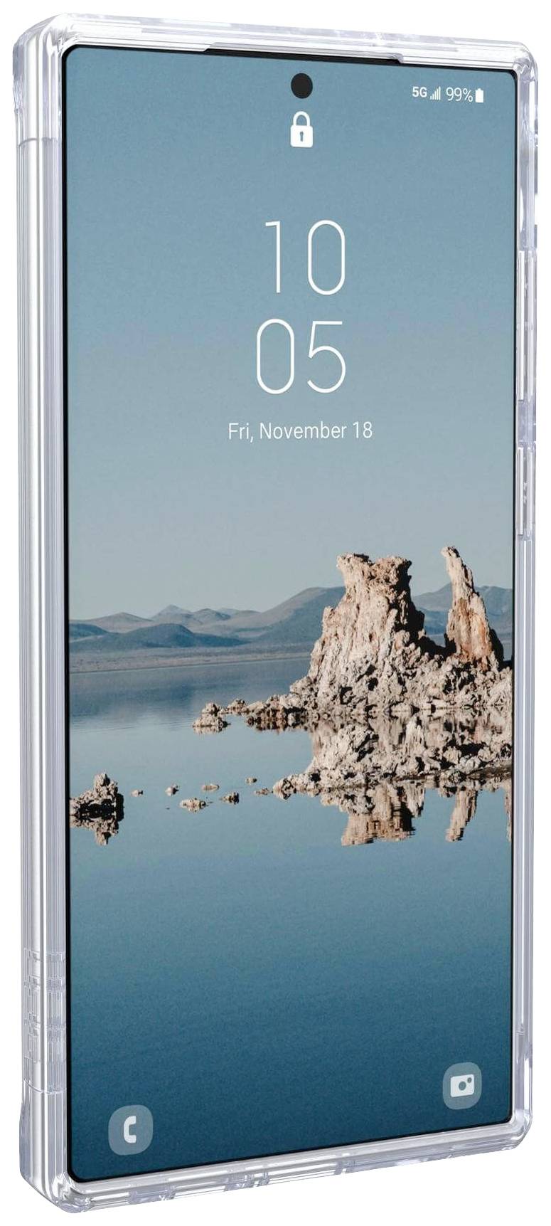 Urban Armor Gear Plyo Pro Outdoorcase Samsung Galaxy S23 Ultra Transparent Induktives Laden, Stoßfest 214159114343