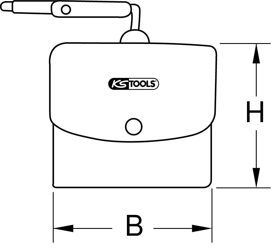 KS Tools 117.1665 Schutztasche für Elektriker-Handschuhe 1St.