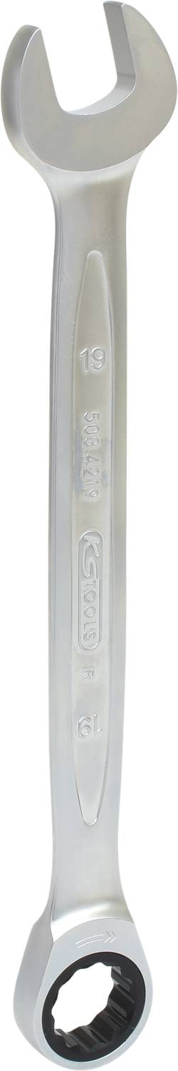KS Tools 503.4219 Maul-Ringratschenschlüssel Schlüsselweite (Metrisch) 19mm