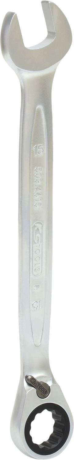 KS Tools 503.4615 Maul-Ringratschenschlüssel Schlüsselweite (Metrisch) 15mm