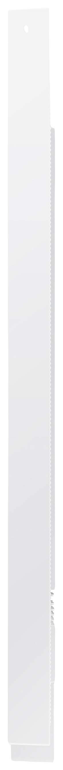 Eine lange, schmale, vertikale graue Fläche mit einem leichten Farbverlauf von hell nach dunkel, möglicherweise ein dekoratives Element.