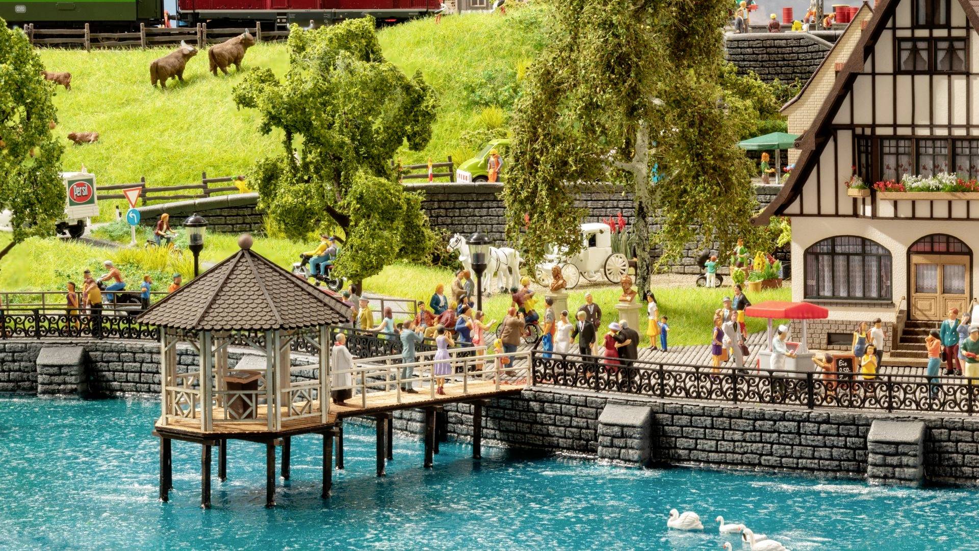 NOCH 14264 H0 Event-Pavillon Fischersteg