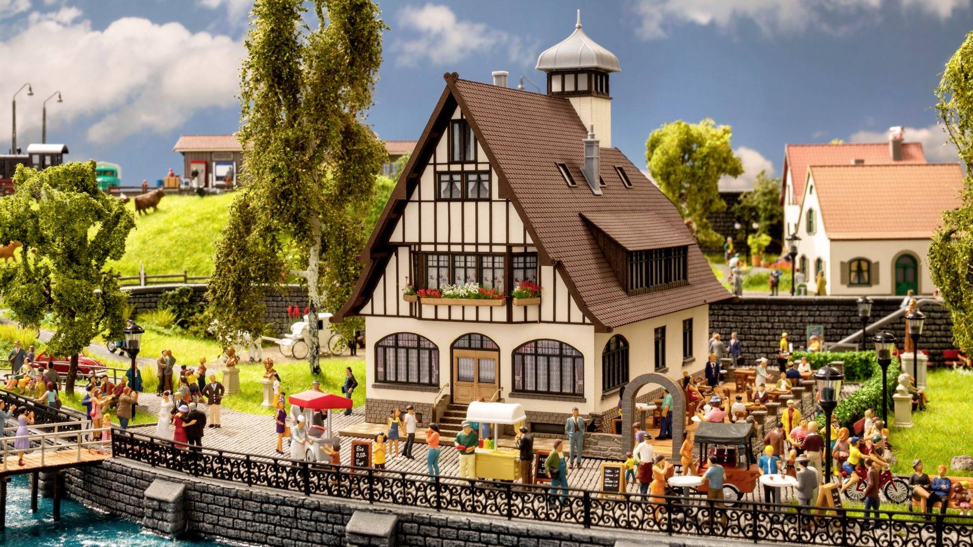 NOCH 63401 N Wirtshaus mit Biergarten