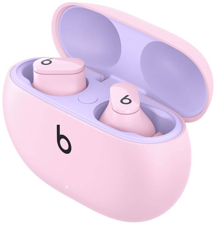 Beats Studio Buds In Ear Kopfhörer Bluetooth® Stereo Abendpink Noise Cancelling, Mikrofon-Rauschunterdrückung Ladecase