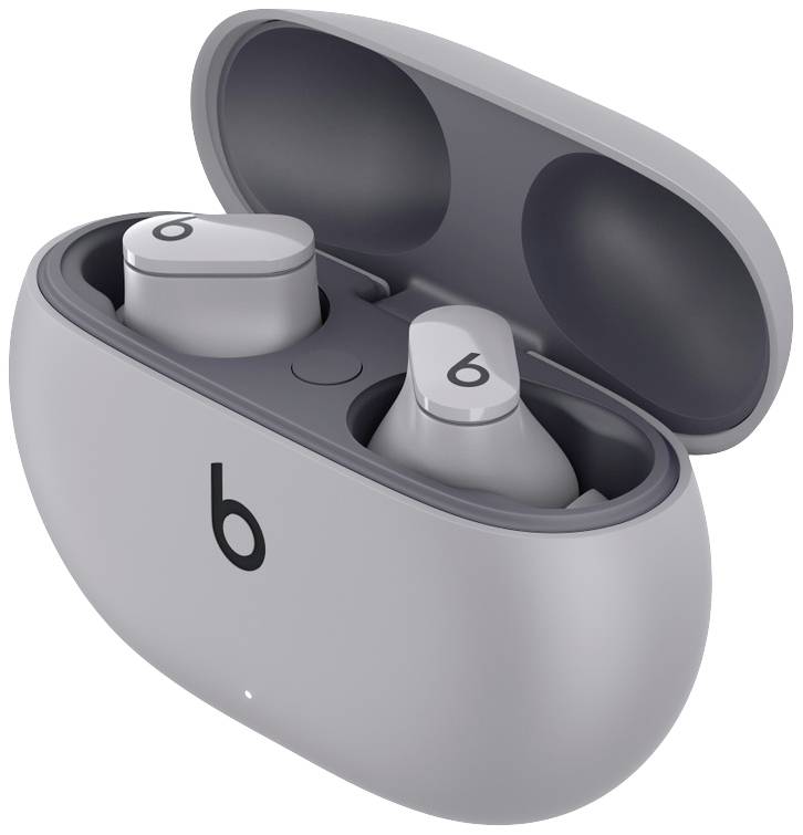 Beats Studio Buds In Ear Kopfhörer Bluetooth® Stereo Mondgrau Noise Cancelling, Mikrofon-Rauschunterdrückung Ladecase