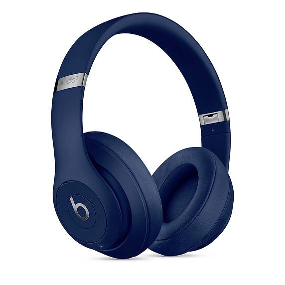 Beats Studio3 Over Ear Kopfhörer Bluetooth®, kabelgebunden Stereo Blau Noise Cancelling Faltbar, Lautstärkeregelung