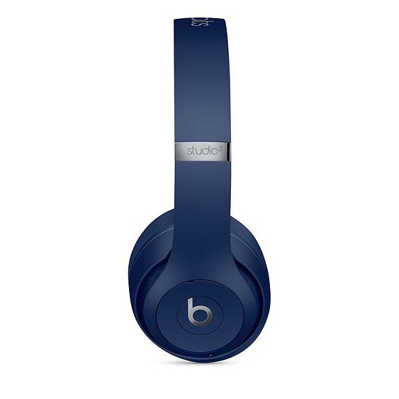 Beats Studio3 Over Ear Kopfhörer Bluetooth®, kabelgebunden Stereo Blau Noise Cancelling Faltbar, Lautstärkeregelung