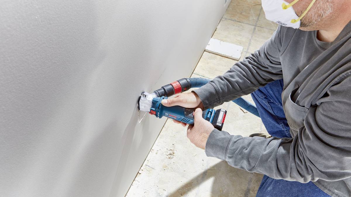 Bosch Professional GCU 18V-30solo Akku-Trockenbaufräse 18V