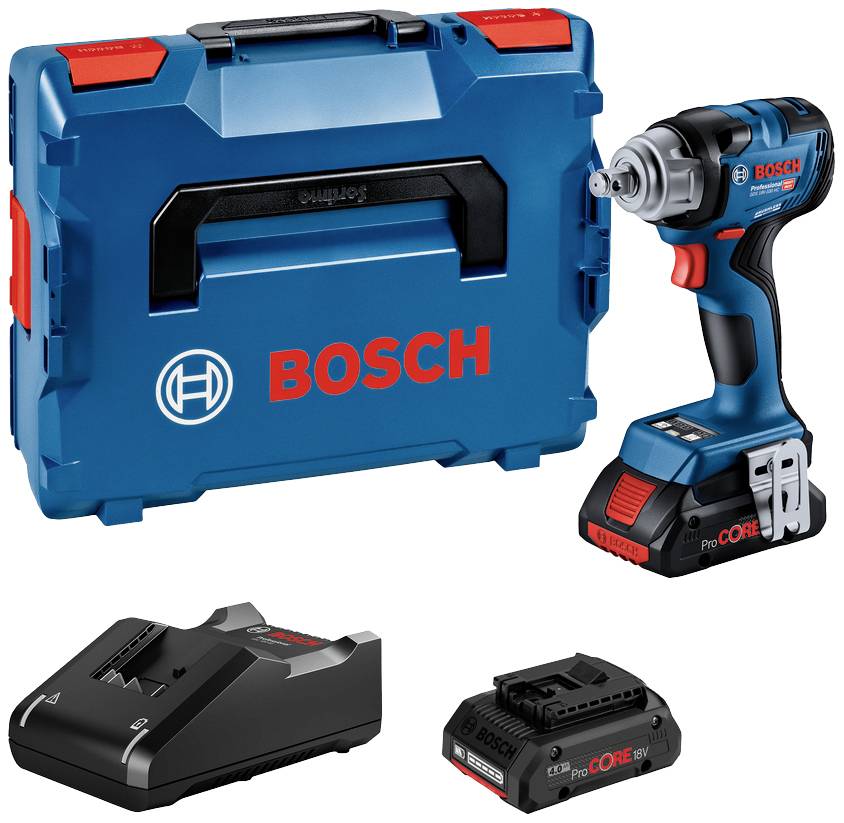 Bosch Professional GDS 18V-330 HC 06019L5002 Akku-Drehschlagschrauber 18V Li-Ion inkl. 2. Akku, inkl. Ladegerät, inkl. Koffer