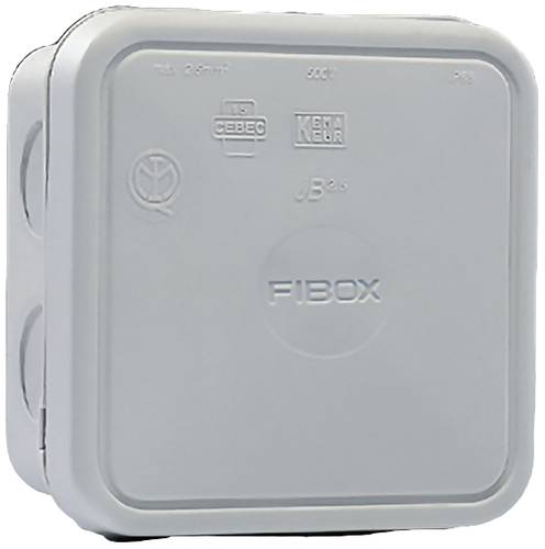 Fibox 8600670 Abzweigkasten (L x B x H) 90 x 90 x 49mm Grau (RAL 7035) IP65 1St.
