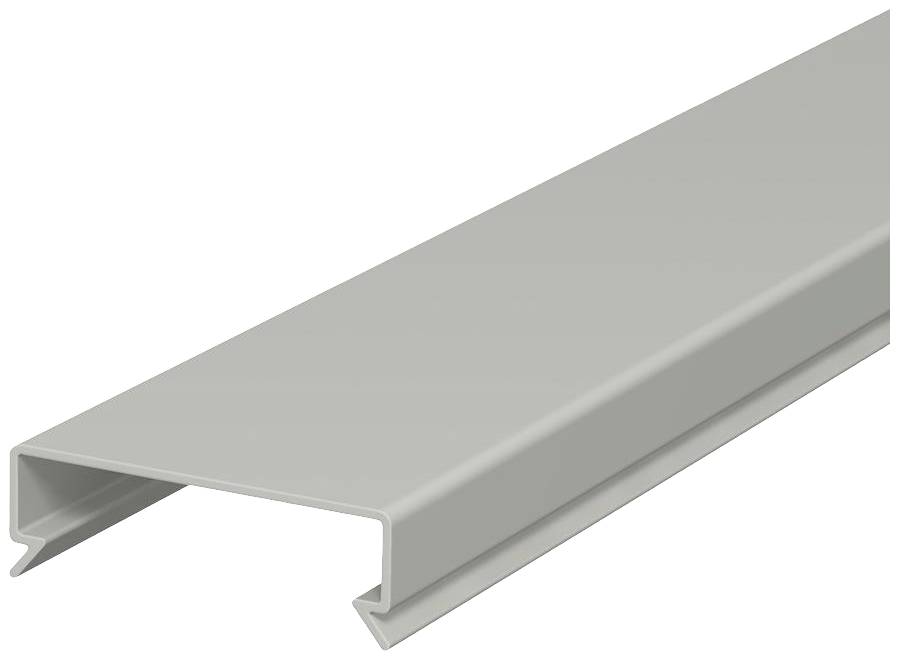 Ein graues Metallprofil in U-Form, verwendet in Bau- und Installationsprojekten zur Stabilität und Befestigung von Bauteilen.