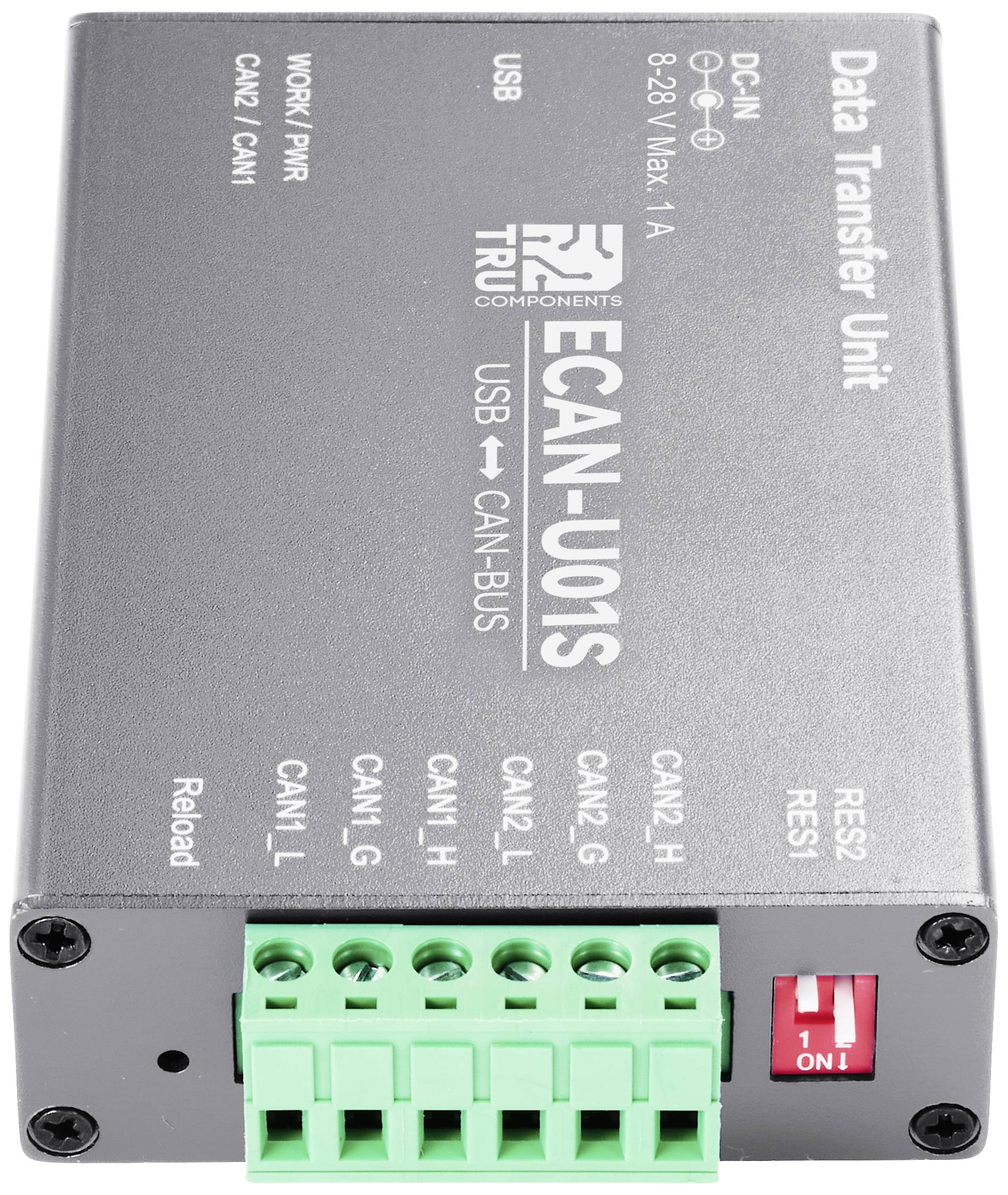 TRU COMPONENTS TC-ECAN-U01S CAN Umsetzer USB, CAN Bus 8 V/DC, 28 V/DC 1St.