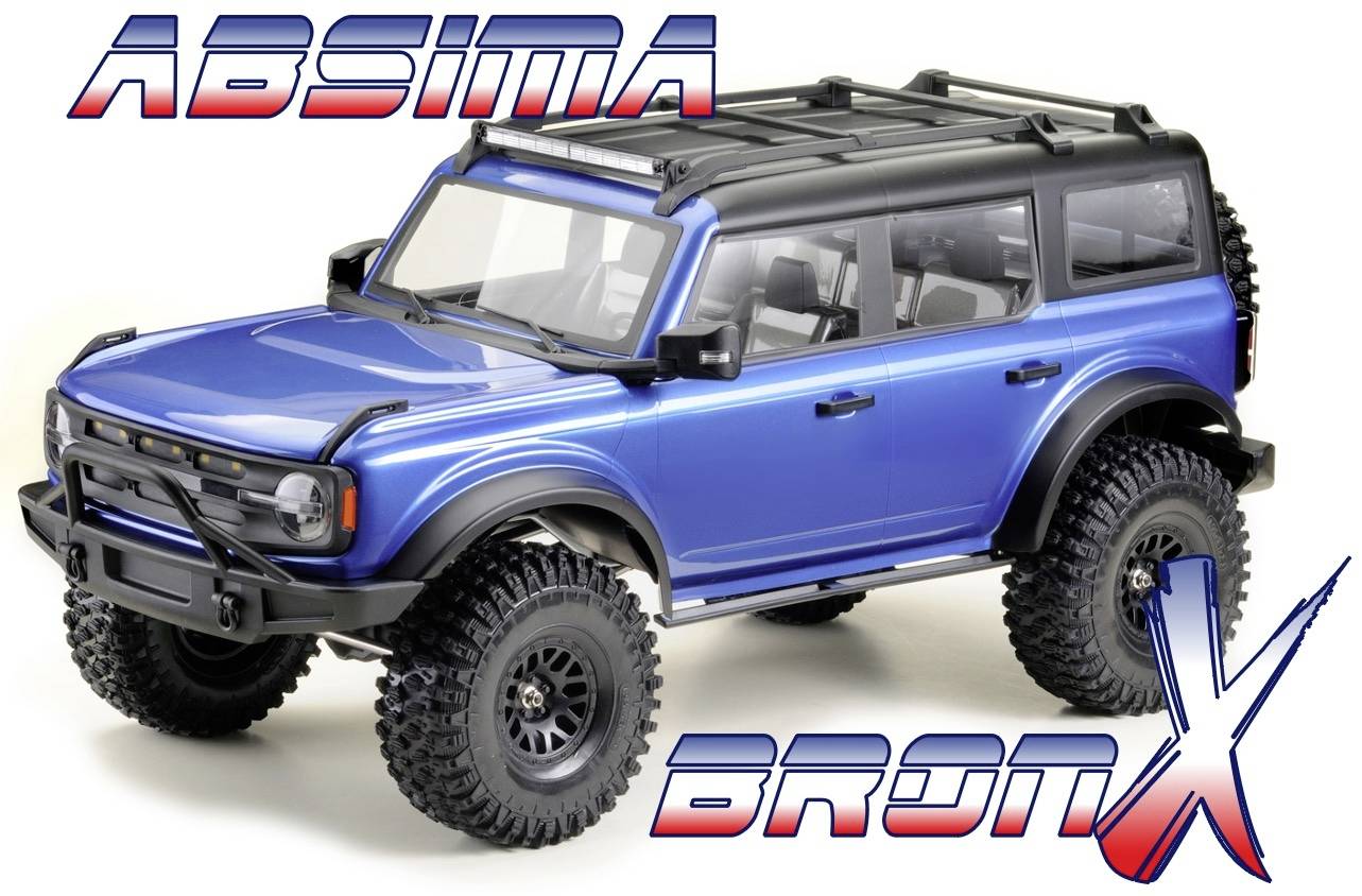 Absima CR1.8 Chassis BronX Brushed 1:8 RC Modellauto Elektro Crawler Allradantrieb (4WD) RtR 2,4 GH