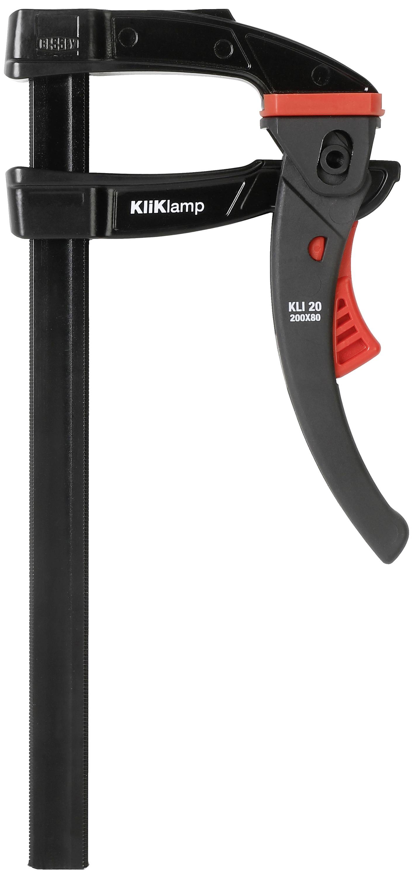 Hightech-Hebelzwinge KliKlamp KLI inkl. Multitool Bessey KLI-SET-A Spann-Weite (max.):200 mm Ausladungs-Maße:80 mm