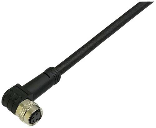 BKL Electronic 2700015 Sensor-/Aktor-Anschlussleitung M8 Kupplung, gewinkelt 2 m Polzahl Sensoren