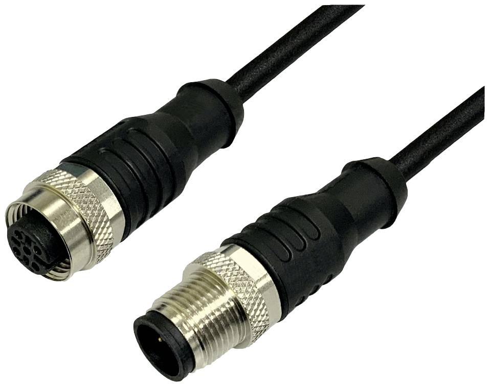 BKL Electronic 2702037 Sensor-Aktor-Verlängerungsleitung M12 Stecker gerade auf Kupplung gerade 5m Polzahl Sensoren: 3 1St.