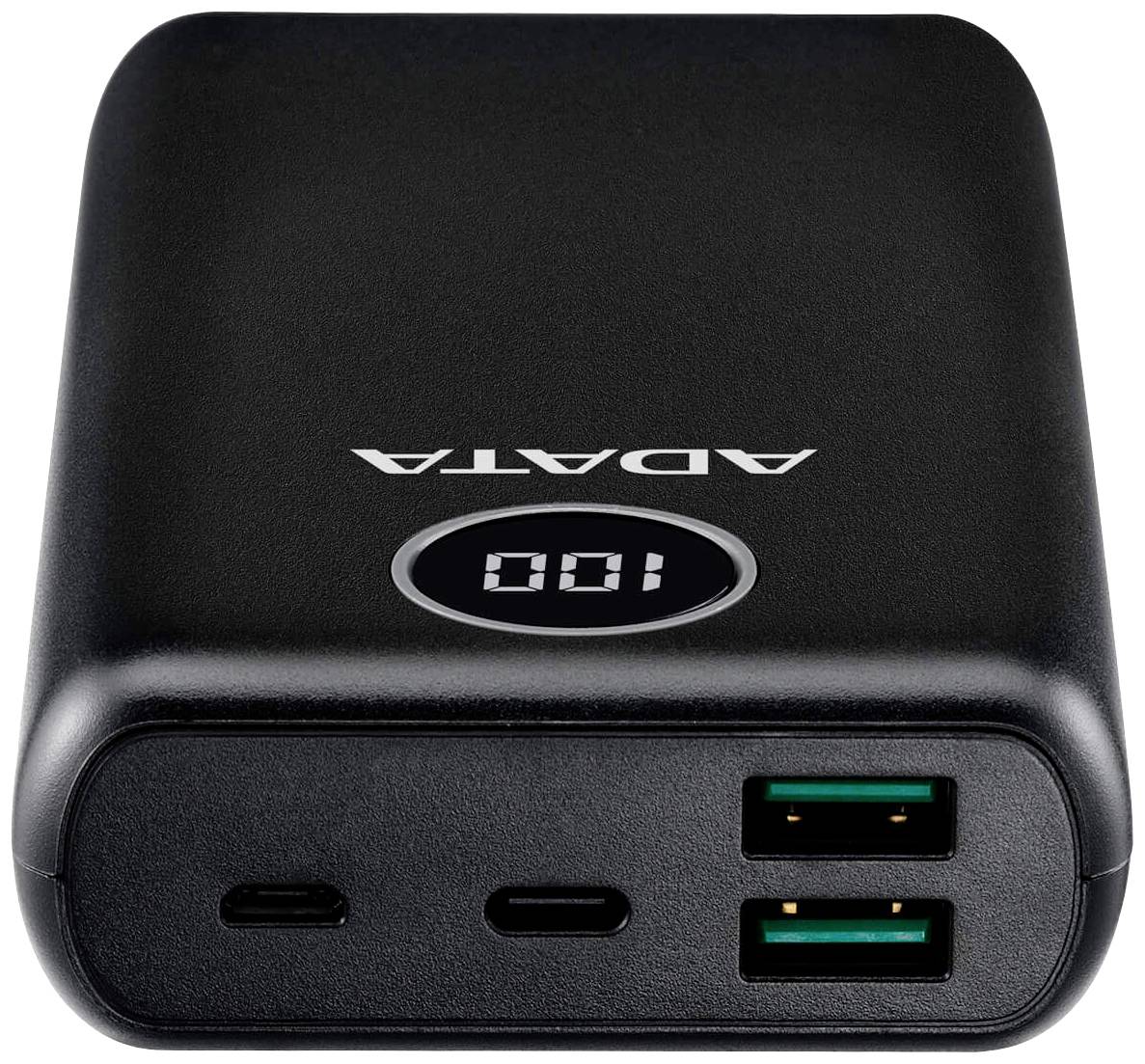 ADATA P20000QCD Powerbank 20000 mAh Quick Charge 3.0 Li-Ion Schwarz