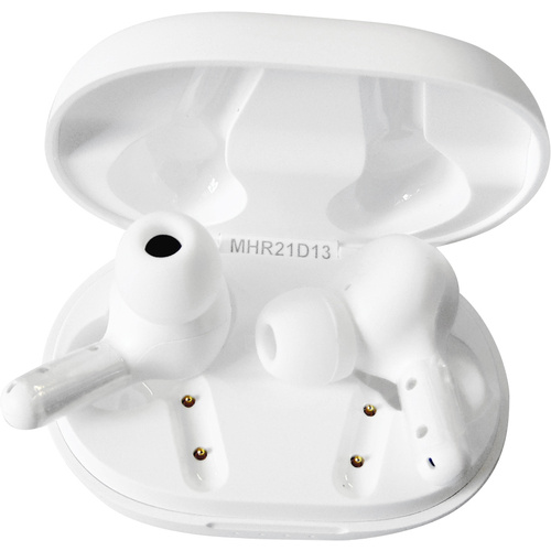 Aukey EP-T25 Handy In Ear Headset Bluetooth® Stereo Weiß Ladecase, Wasserabweisend