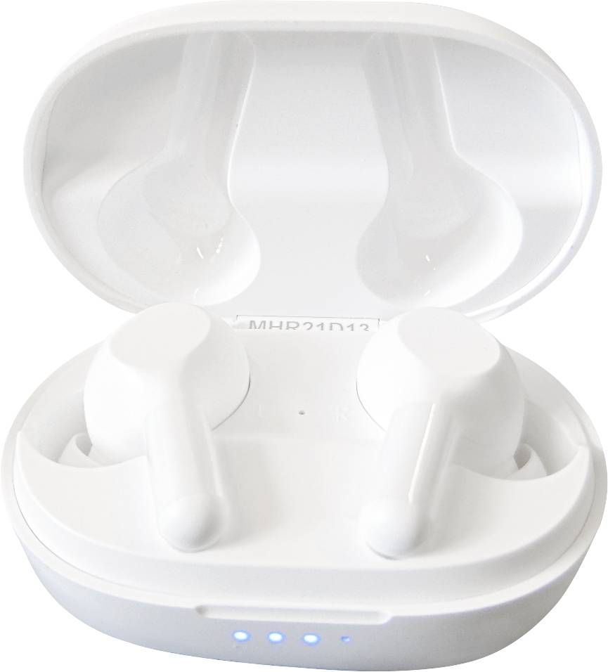 Aukey EP-T25 Handy In Ear Headset Bluetooth® Stereo Weiß Ladecase, Wasserabweisend