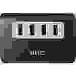 Aukey CB-H5 4 Port USB 3.2 Gen 1-, USB 2.0-Kombi-Hub Grau-Weiß