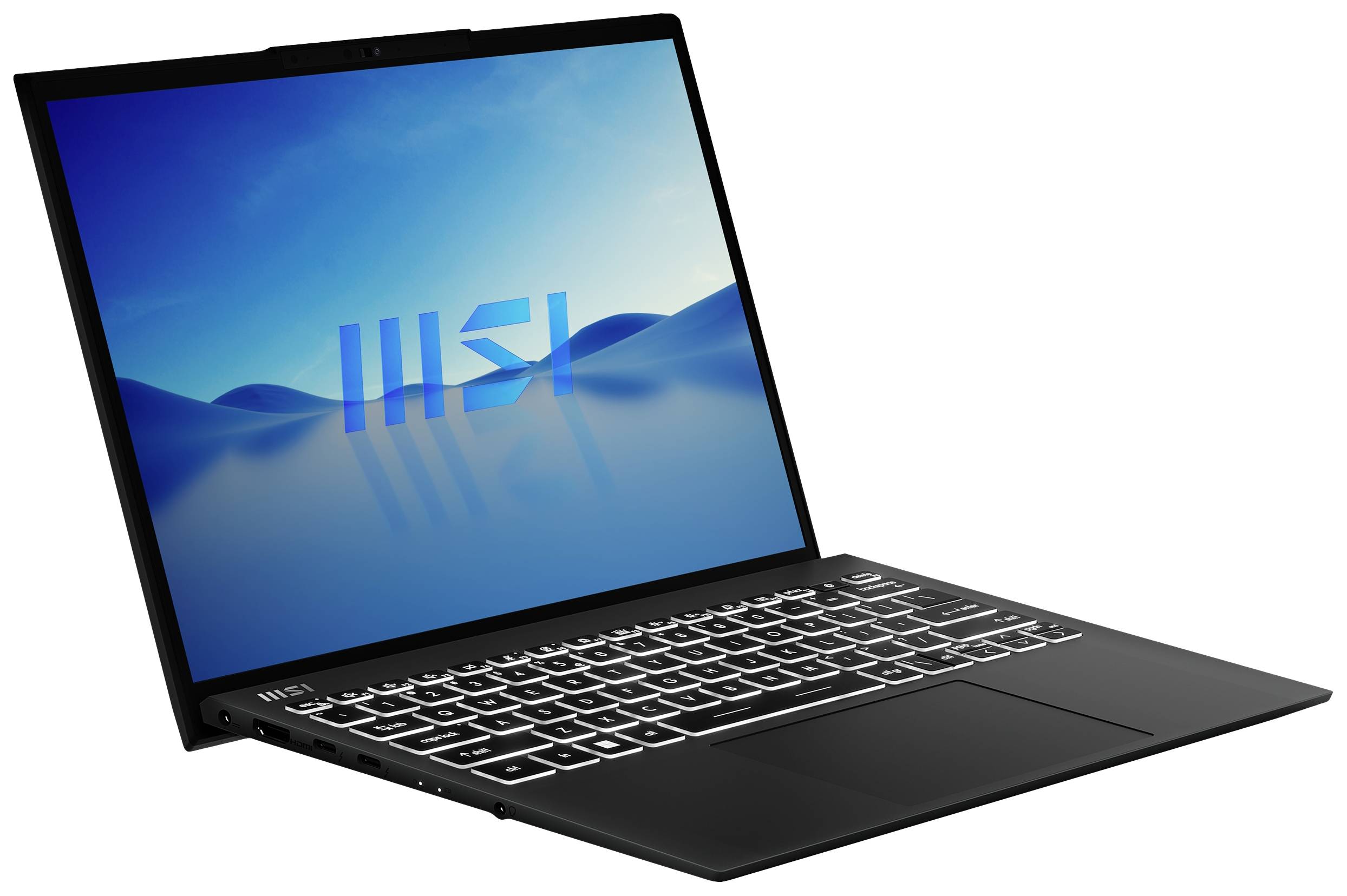 MSI Notebook Prestige 13 Evo A13M-075 33.8 cm (13.3 Zoll) Full-HD+ Intel® Core™ i7 i7-1360P 16 GB RAM 1 TB SSD Deutsch, QWERTZ Schwarz 001