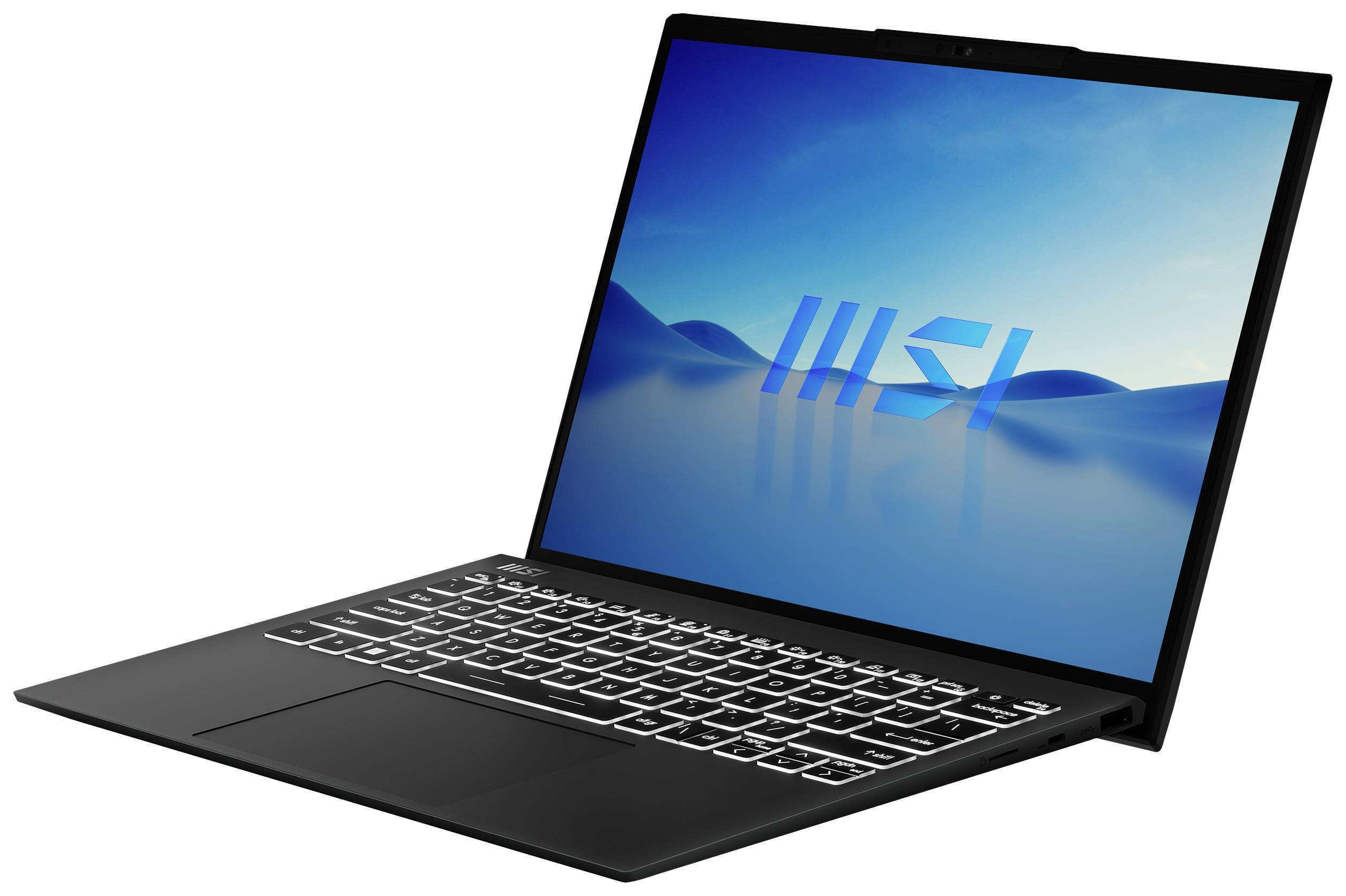 MSI Notebook Prestige 13 Evo A13M-075 33.8 cm (13.3 Zoll) Full-HD+ Intel® Core™ i7 i7-1360P 16 GB RAM 1 TB SSD Deutsch, QWERTZ Schwarz 001