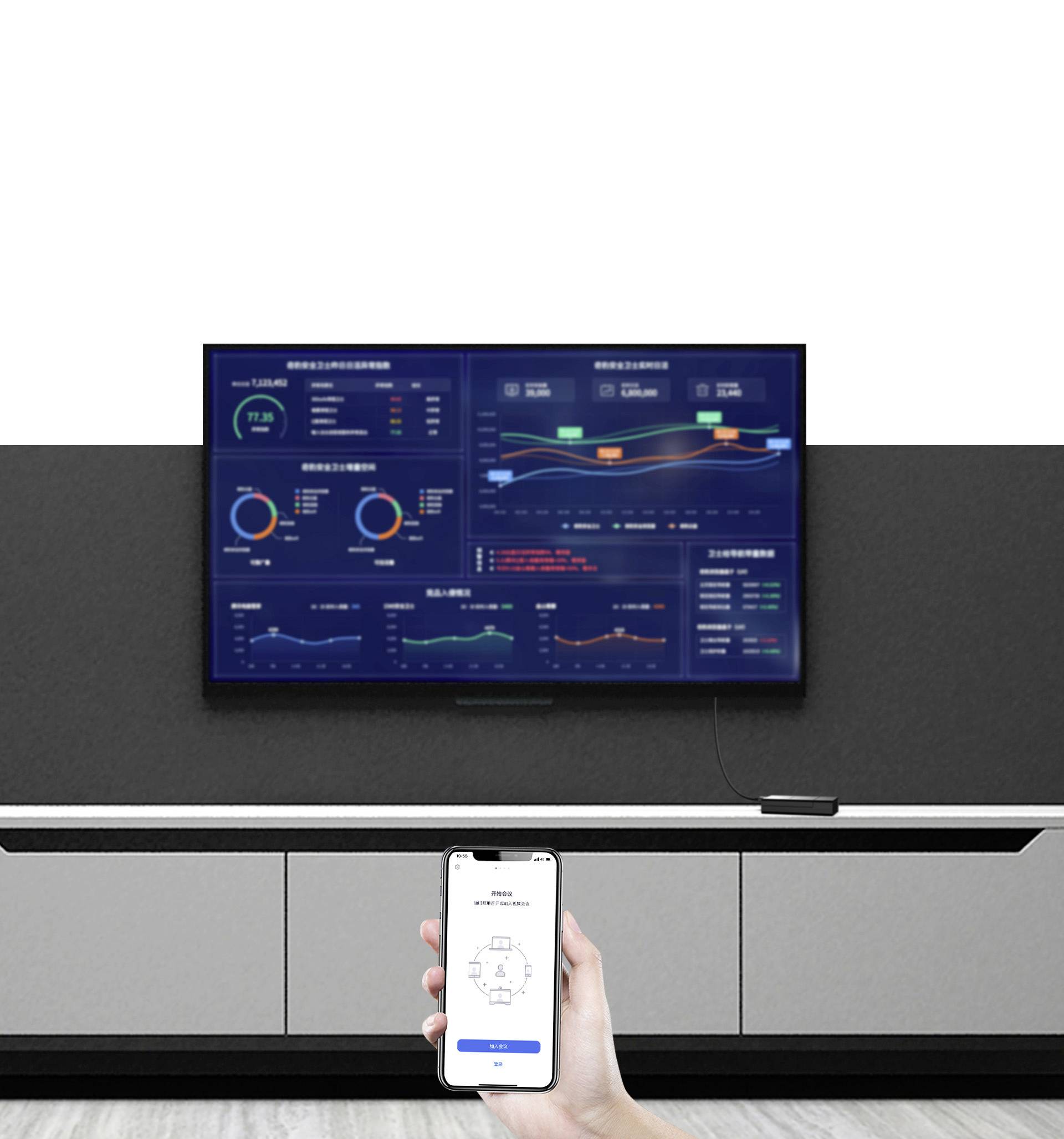 Goovis CPS10 Wireless Cast + Power Bank Base Streaming Box Miracast, AirPlay, Inkl. Powerbank-Funkt