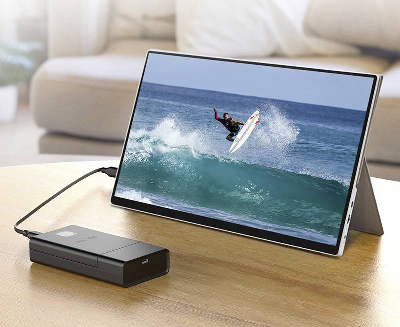 Goovis CPS10 Wireless Cast + Power Bank Base Streaming Box Miracast, AirPlay, Inkl. Powerbank-Funkt